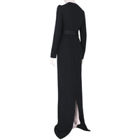 Stella McCartney elegant gown in black and midnight blue