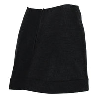 Alaia black raffia A-line Bora-Bora mini skirt