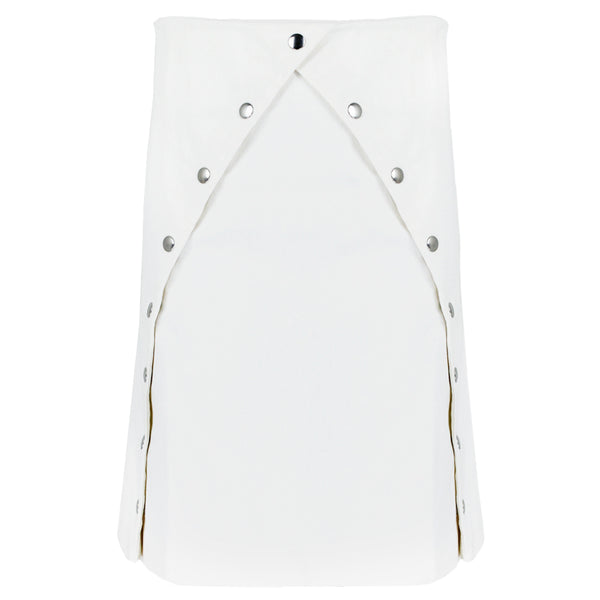 J W Anderson A-Line knee-length skirt in an optic white denim fabric