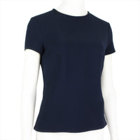 Martin Grant tailored fit top in navy blue crepe