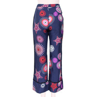 MSGM spirograph patterned silk trousers
