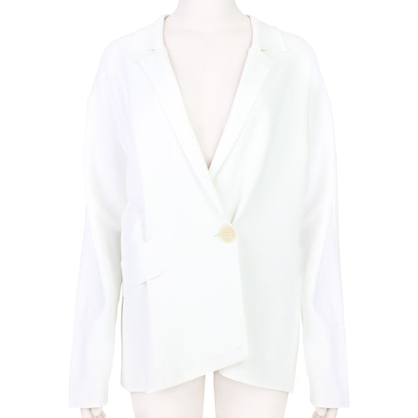 Stella McCartney off white tone relaxed oversized jacket blazer