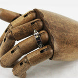 Tom Binns silver and gold pyramid spike ring