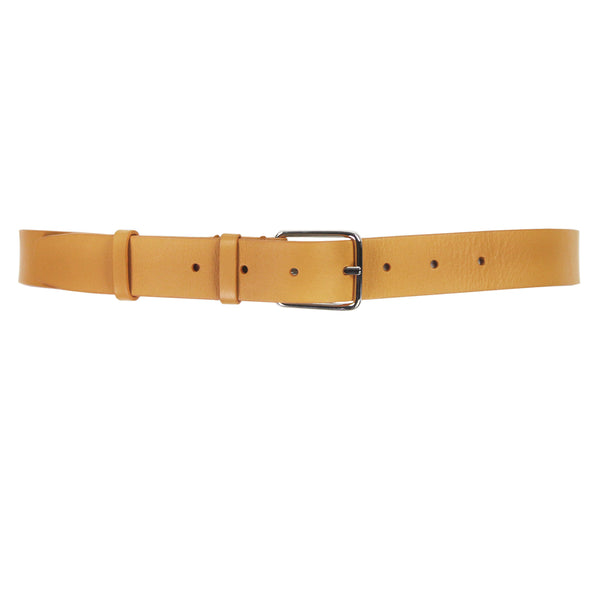 Jil Sander mustard yellow leather belt