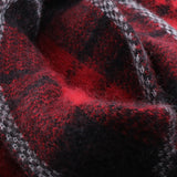 Alexander McQueen runway collection mohair red tartan extra long scarf