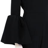 Roksanda black Margot jumpsuit with flared sleeves