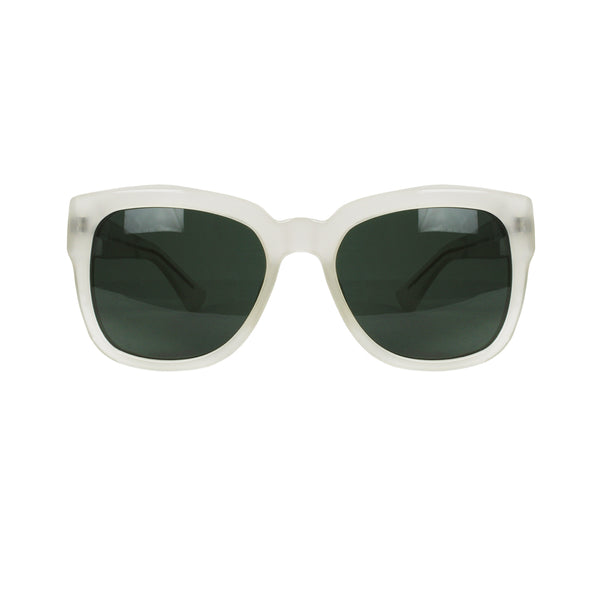 Dries Van Noten pale grey translucent sunglasses sunnies green lens DVN/84/11 