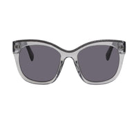 Stella McCartney smokey grey falabella sunglasses with chain inlay to top 