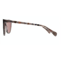 Y's Yohji Yamamoto marbled grey and orange tone cat eye sunglasses with a pink tone lens