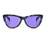 Yohji Yamamoto blue tortoiseshell cat eye sunglasses YY5022