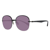 Yohji Yamamoto rimless sunglasses with purple lenses
