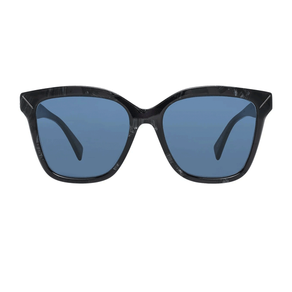 Y's Yohji Yamamoto luxurious sunglasses sunnies eyewear in a granite onyx black frame with blue tone lenses