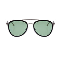 Tods TO241 Green lens aviator sunglasses gunmetal frame