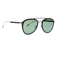Tods TO241 Green lens aviator sunglasses gunmetal frame