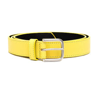 Dries Van Noten bright yellow leather belt mens belt women's belt