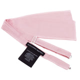 Alexander McQueen pale light pink woven silk bow tie