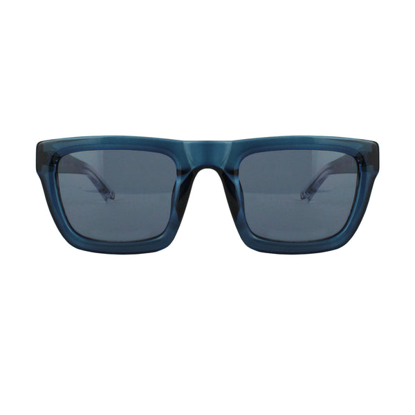 3.1 Phillip Lim rectangular frame sunglasses in a translucent denim blue