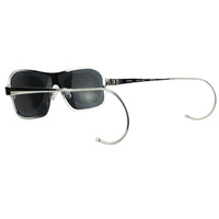 Raf Simons silver frame ear wire sunglasses