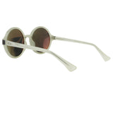 Dries Van Noten round frame sunglasses in a milky grey tone frame
