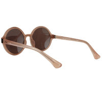 Dries Van Noten round frame sunglasses in apricot and bronze