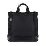 Dunhill black radial tote bag in canvas and leather