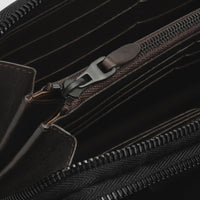 Dunhill double-zip organiser in Chassis leather