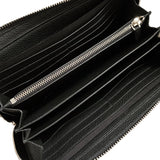 Dunhill Boston Single Zip Organiser black leather wallet