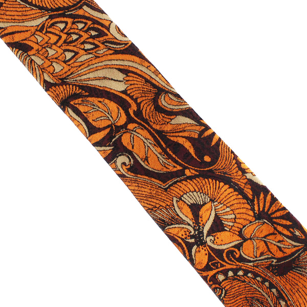 Dries Van Noten retro floral pattern silk jacquard tie