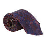 Dries Van Noten silk jacquard tie in a retro floral pattern