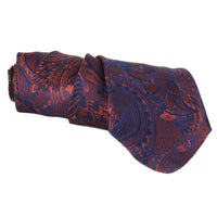 Dries Van Noten silk jacquard tie in a retro floral pattern