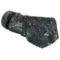 Dries Van Noten retro pattern jacquard tie in silk