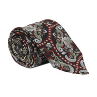 Dries Van Noten floral patterned jacquard tie