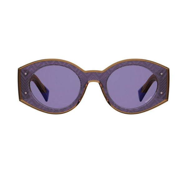 Missoni purple and amber sunglasses purple lenses