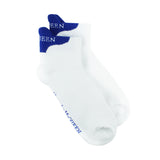 Alexander McQueen white and royal blue cushioned sport socks
