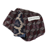 Dries Van Noten isometric cube patterned silk tie jacquard neck tie menswear