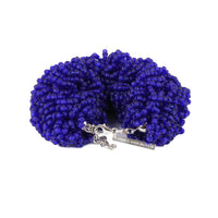 Dries Van Noten royal blue miyuki rocaille beaded bracelet cuff jewellery