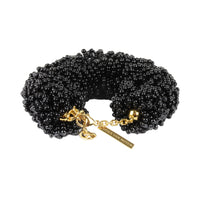 Dries Van Noten black glass miyuki bead rocaille beaded bracelet jewellery