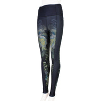 Zoelle BYBS tattoo inspired floral performance leggings athleisure wear
