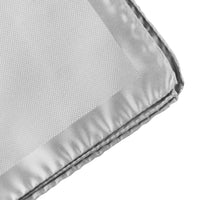 Alexander McQueen woven silk pocket square in pale grey