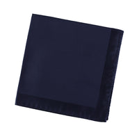 Alexander McQueen woven silk pocket square pochette in navy blue