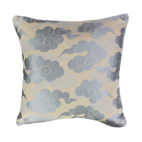 Dries Van Noten swirling cloud fabric cushion in grey and taupe