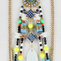 Heiter multicoloured handcrafted body piece in Swarovski crystals