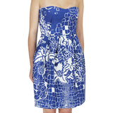 A beautiful Emilio Pucci strapless bustier dress in a textured botanical print
