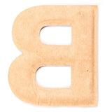 Anya Hindmarch Stickershop Oversized B Letter sticker in a clementine orange grained leather